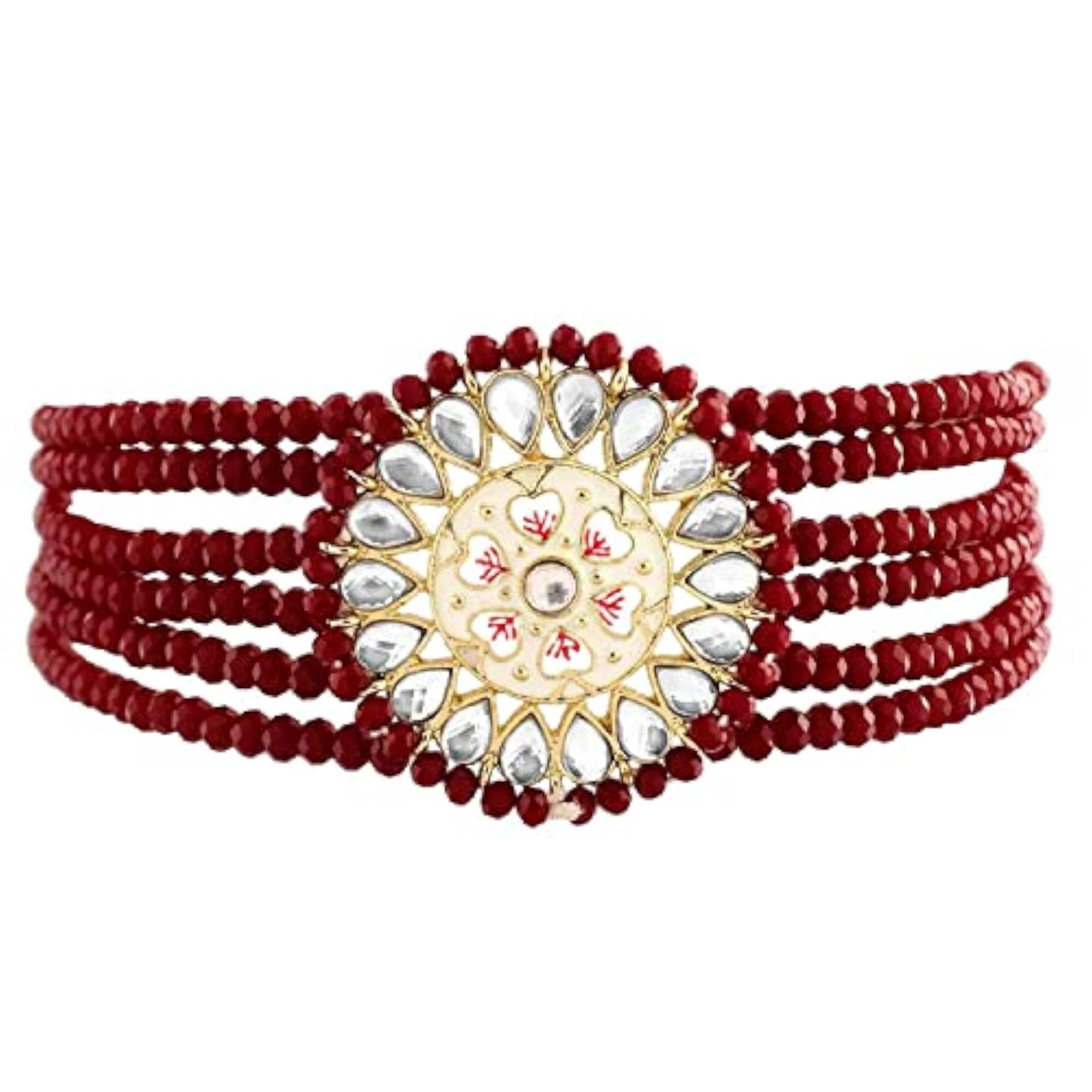 Traditional Kundan & Pearl Choker Set (K7203M)