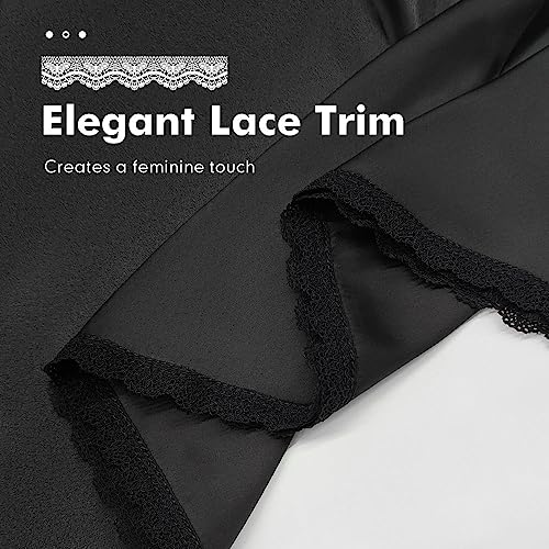 Image of MANCYFIT Women's Half Slips for Under Dresses Slip Skirt Extender Satin Underskirt