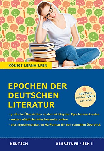 Epochen der deutschen Literatur: Alle wichtigen Epochen und Strömungen der deutschen Literaturgeschichte vom Mittelalter bis zur Gegenwart – inkl. Epochenplakat im A2-Format (Königs Lernhilfen)