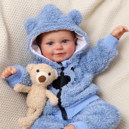 Muñeco bebé reborn realista 18 pulgadas miniatura 3