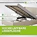 Juskys Polsterbett Savona 140x200 cm, Bett mit Stauraum, Lattenrost, Samt-Bezug, Bettgestell aus Holz, bis 250 kg, großes Kopfteil, Beige