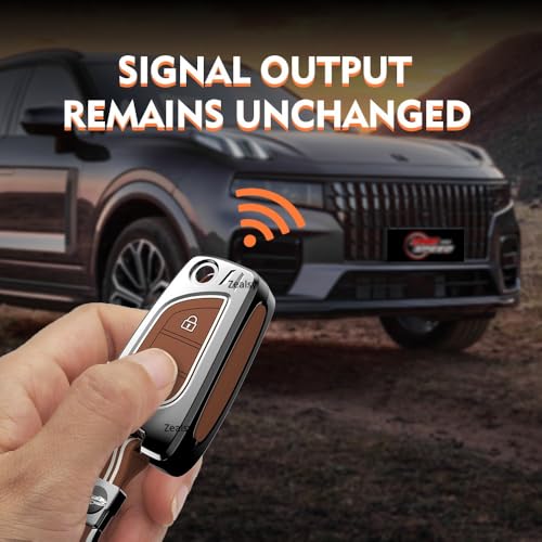 Image of Car Key Cover Compatible for Toyota Innova Crysta, Corolla Altis Stylish Full Protection 2-Button Flip Key | Glow-in-The-Dark Car Key Protector