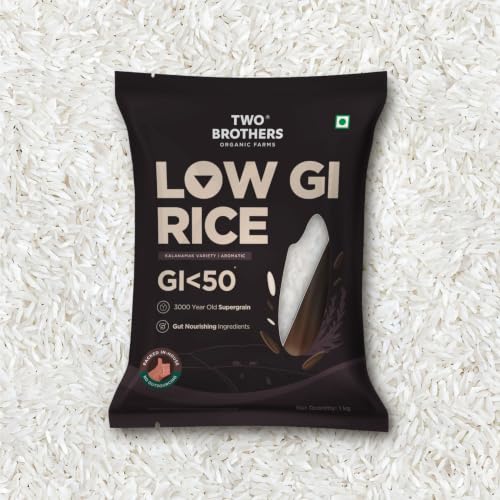Image of Two Brothers Organic Farms Kalanamak Rice 5KG | Low GI, Diabetic-Friendly Native Rice | Rich in Iron & Zinc | Gut Nourishing, Perfect for Pulao, Biryani & Curries