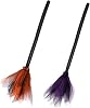Bohue 2Pcs Halloween Witch Broom Witch Cosplay Costume Props Halloween Dressing Party Favors Supplies Decorative Props for Kids Adult
