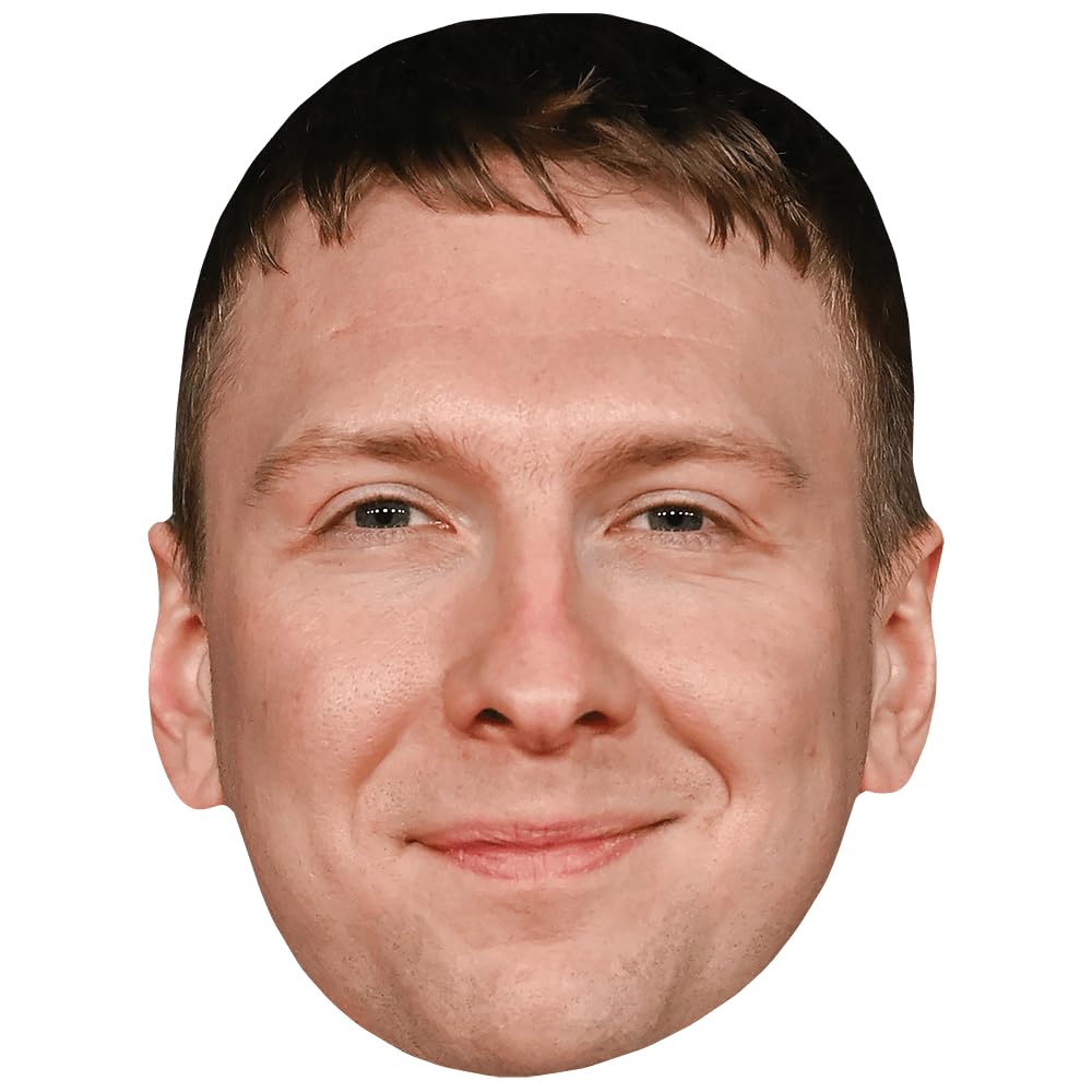 Joe Lycett (Grin) Celebrity Mask, Flat Card Face, Fancy Dress Mask