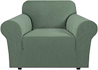 Vista 73 de H.Versailtex - Fundas elásticas para sofás/sillones, fundas para sofás de sala de estar, cubierta para sofá de 3 cojines, con tela jacquard gruesa a