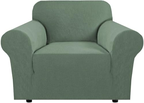 H.VERSAILTEX Funda de Sillón de Alta Elasticidad de 1 Pieza de Jacquard Rico Fundas de Silla para Sala de Estar Funda de Sofá de Tela Spandex para