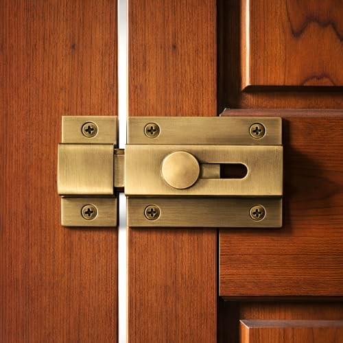Image of VOLO 4 Inch Antique Heavy Duty Door Lock Baby Latch for Home & Office Doors | Door Latch | Aluminum Ingot Build | Waterproof & Rust Resistant | 1 Year Warranty | Pack of 1