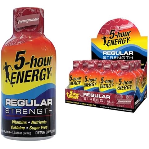 5-hour ENERGY Shot, Regular Strength, Pomegranate, 1.93 Ounce, 12 Count Cover