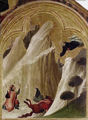 Affiche le miracle du chevalier Simone Martini 60x90cm toile