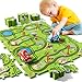Bennol Toddler Toys Gifts for 2 3 4 5 Year Old Boys, 56pcs Jigsaw Puzzle Race Track Car Set for Kids Boys Toddlers 1-3 2-4 3-5 4-6, Puzzle Tracks Car Toys Gifts for 2 3 4 5 Year Old Boy Kid