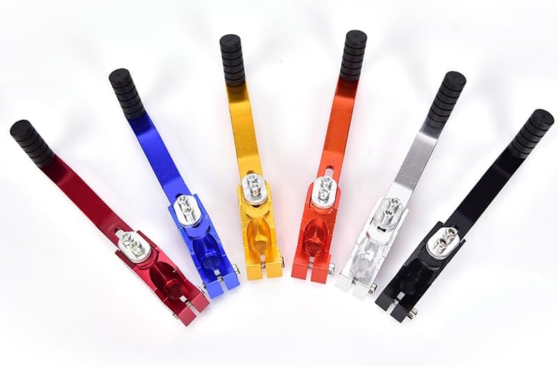 1pc Folding Aluminum Gear Shift Lever Gear Shift Lever Motorcycle Bikes Gear Lever(Blue)