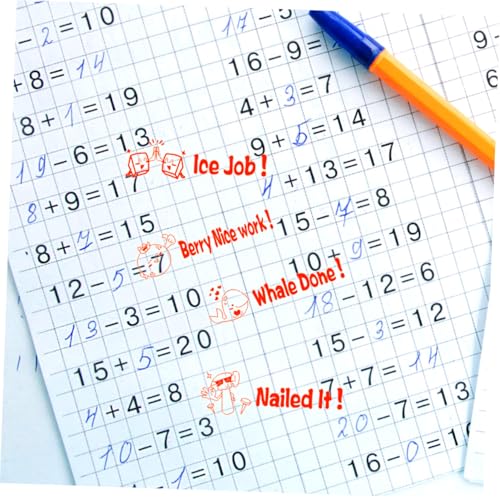 Sellos de profesor de material ABS resistente para estimular creatividad infantil 6