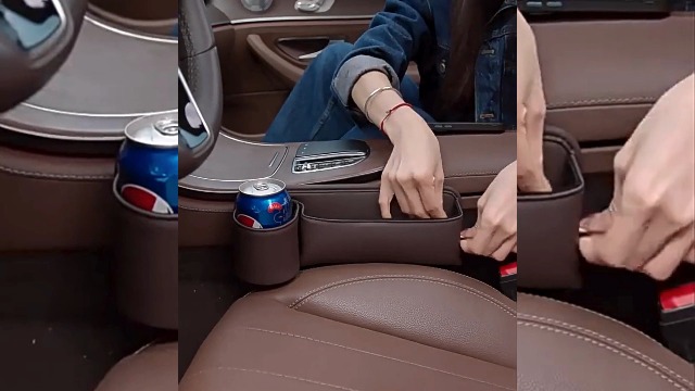 Sinofort Autositz Lückenfüller 2 Stück - Mit 4 Haken Gegen Herunterfallen Von Gegenständen