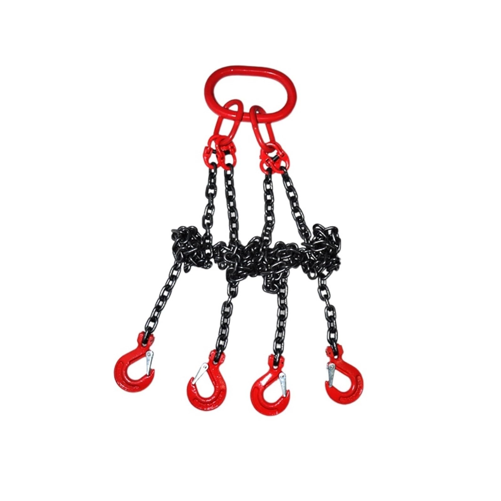 Chain Sling, Chain Sling,Manganese Lifting G80 Hoisting Hooks Steel and Link Crane Hanging Four-Legged Spreader Slings
