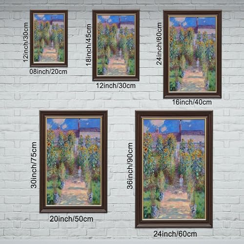 Impression sur toile Monet avec cadre suspendu haute qualité - 2