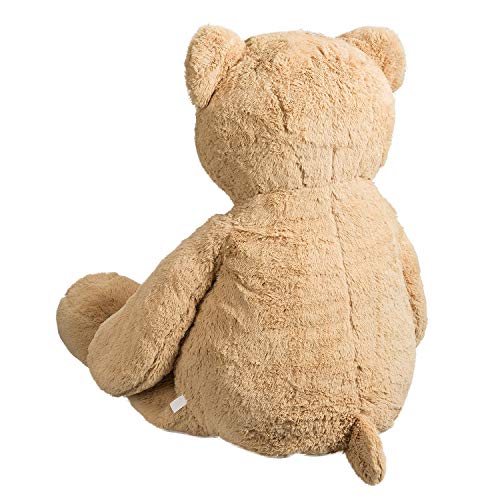 HollyHOME 150cm Teddy groß Teddybär XXL Kuscheltier Geschenk, Plüschtier Stofftier Weiches Spielzeug Bär Tedi Kuschelbär Hellbraun