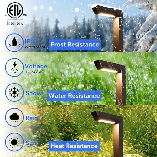 Energetic Low Voltage LED Landscape Light, Brown Aluminum Pathway Lighting, 4pcs by E ENERGETIC LIGHTING - Image 4