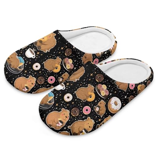 Women's Slipper Warm Fuzzy Slipper Non-Skid Sole Shoes Cozy Indoor Slippers Mens Casual Winter Bedroom Shoes