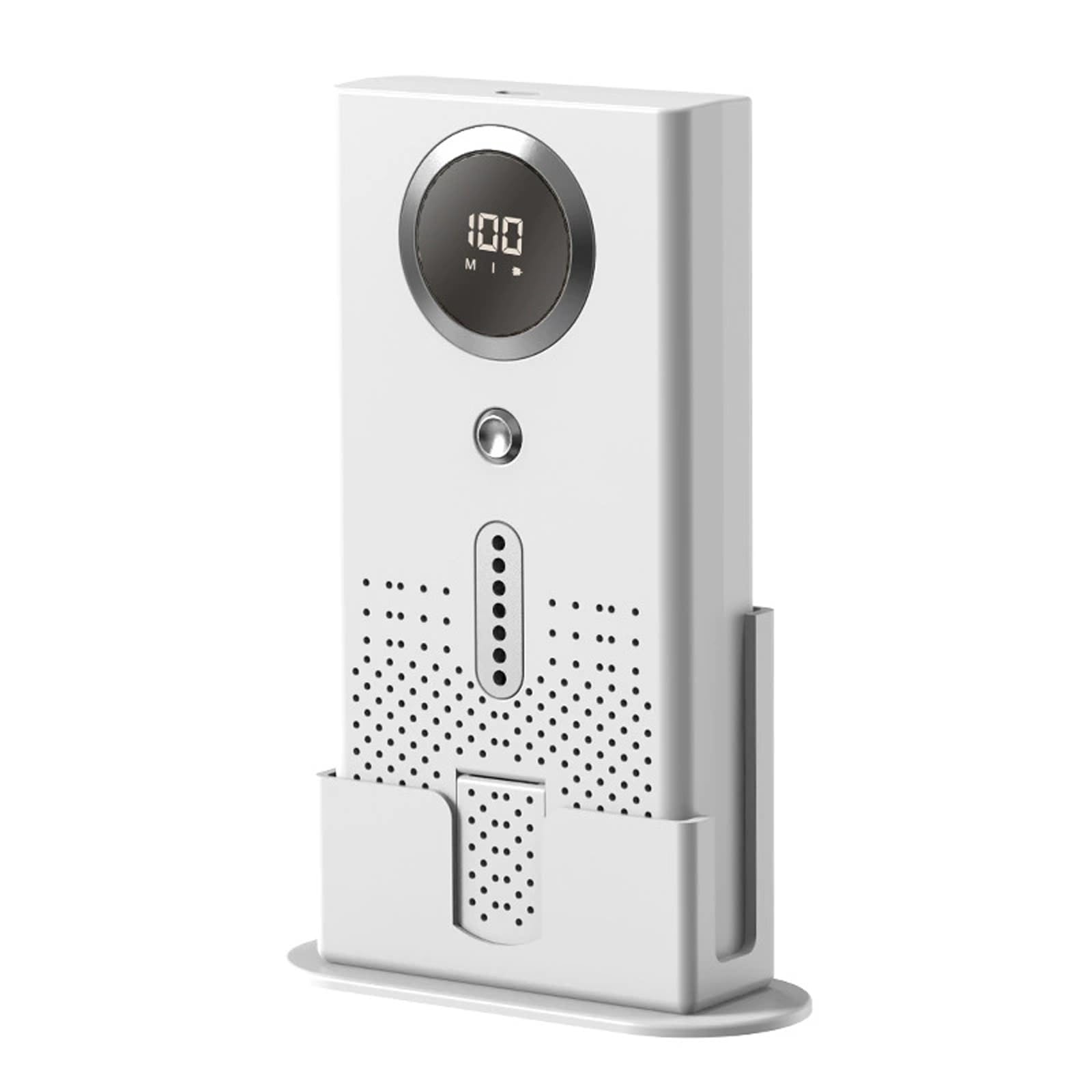 Assainisseur d’air aromathérapie portable blanc argenté avec écran digital
