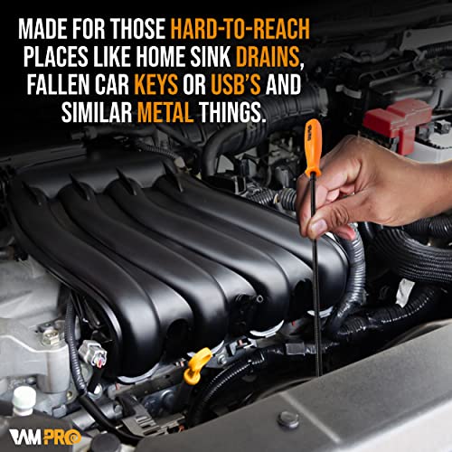 24” Flexible Magnetic Grabber Pickup Tool, Long Flexible Bend-It Magnet Snake Pick-Up Bendable Retriever Stick, Useful For Hard-To-Reach Sink Drains, Car Keys, Usb’s, Bolts, Nuts, & Screws –By Ram-Pro #TOP5