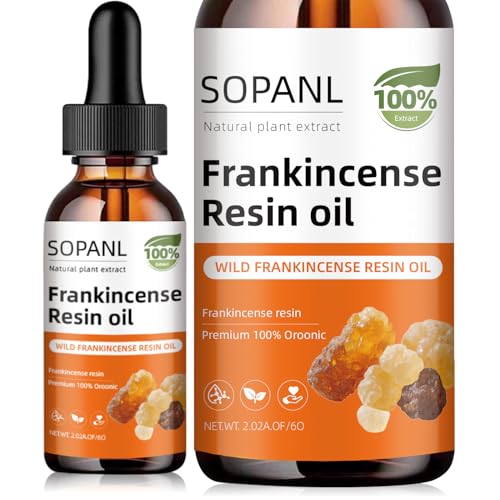 Organic Frankincense Resin Oil for Face - Reduces Fine Lines & Wrinkles Soothes Irritated Skin Deep Hydration for All Skin Types Ideal for Daily Skincare Routine 2 Fl Oz