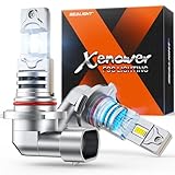 SEALIGHT H10 9145 LED Fog Light Bulbs, 18000LM 1000% Ultra Bright, 9145/H10 LED Fog Lights 12000RPM Cooling Fan, Real 1:1 Design,6500K White H10/9145/9140 Fog Light Bulb, IP68 Waterproof, Pack Of 2