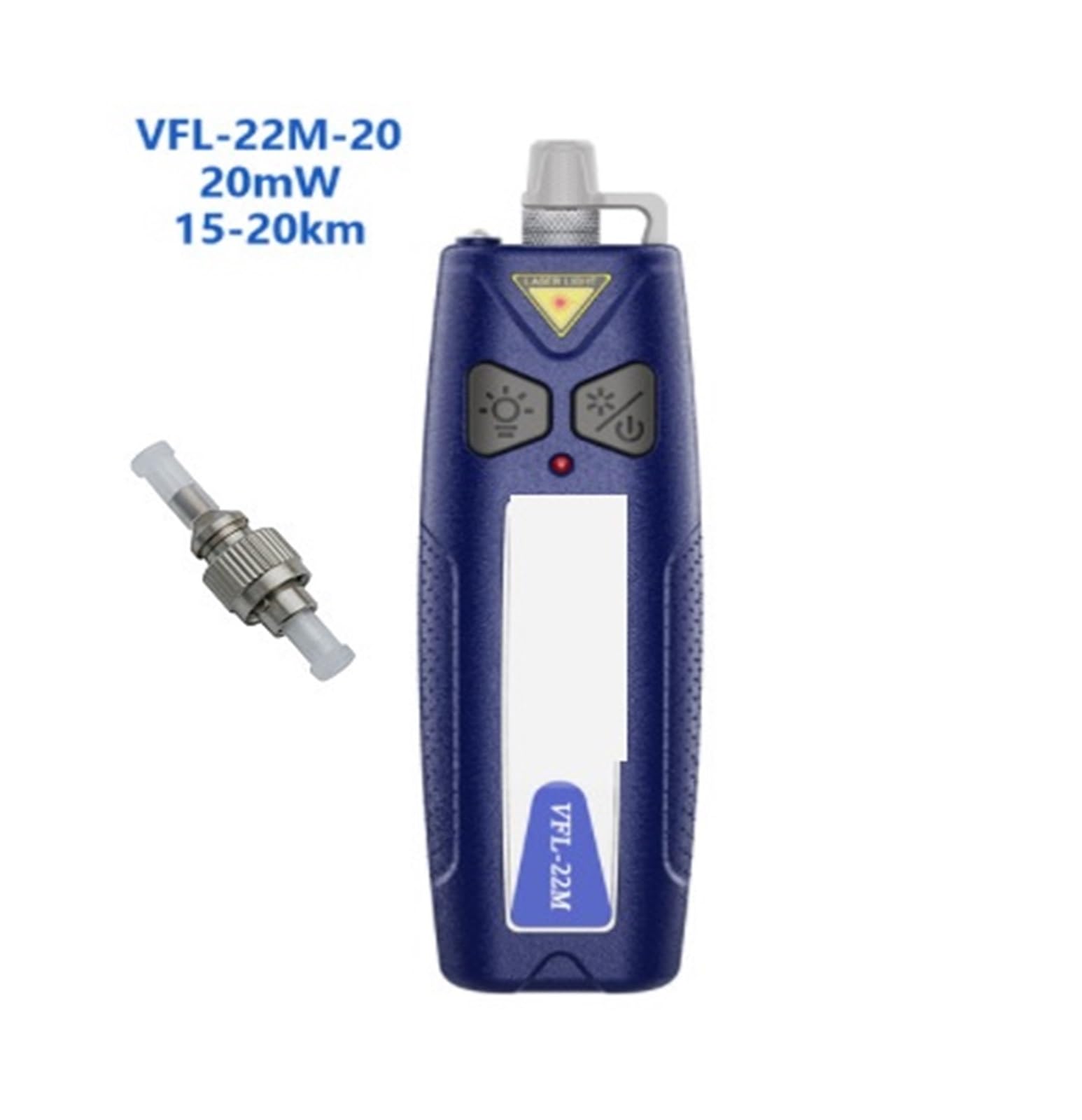 Localisateur visuel de défauts VFL-22M testeur câbles à fibres optiques, jusqu'à 30Km VFL Stable forte Standard SC FC ST LC en option Inspection de circuits