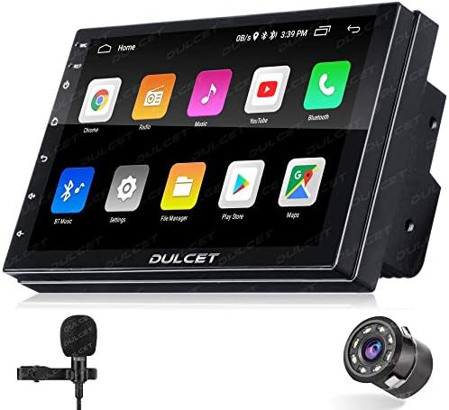 DULCET DC-116AT Universal Fit 7 inch Android 9.0 Car Stereo with 1GB RAM/16 GB Internal Memory/Quad Core Processor/HD IPS Display/Capacitive Touch Screen/Gorilla Glass Protection