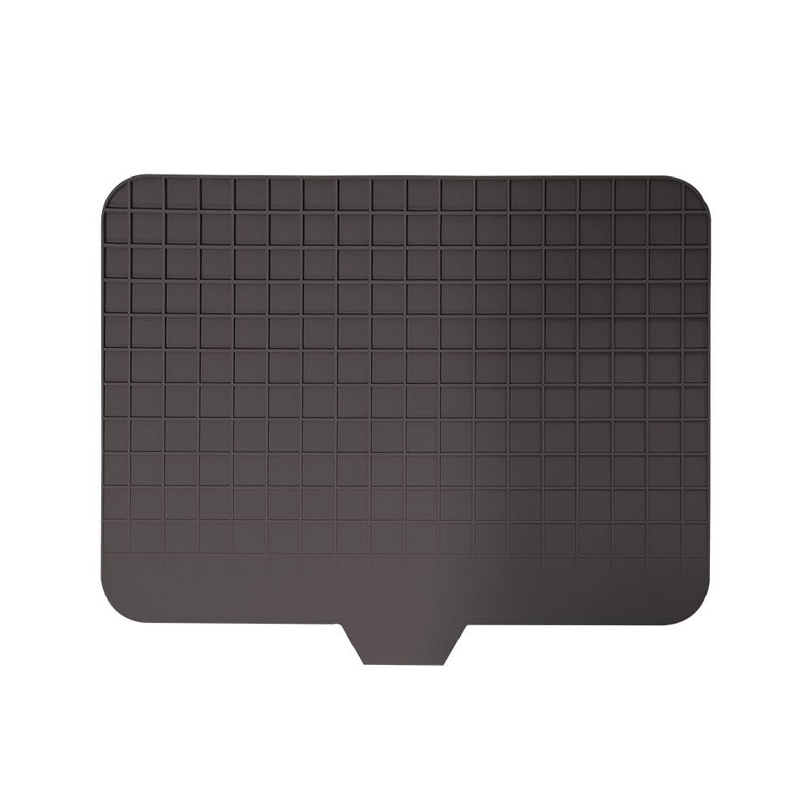 Abtropfmatte, große rutschfeste Küchentheke, stabile Silikon-Abtropfmatte mit Ablauflippe, vielseitiger Geschirrspüler-Organizer, 58 x 43 cm für den Heimgebrauch