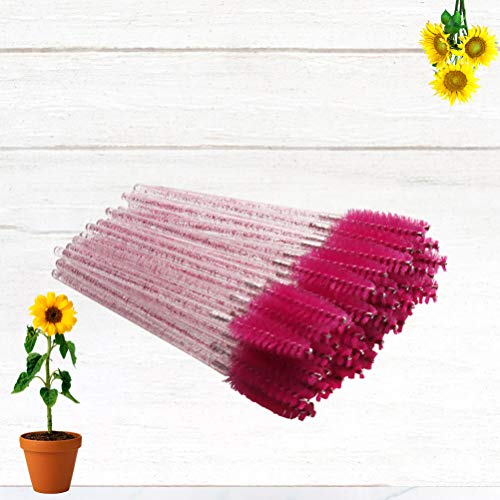 PIXNOR 300 Pcs Descartáveis â€‹â€‹Cílios Escovas Varinhas de Rímel Haste de Cristal Aplicador de Cíl