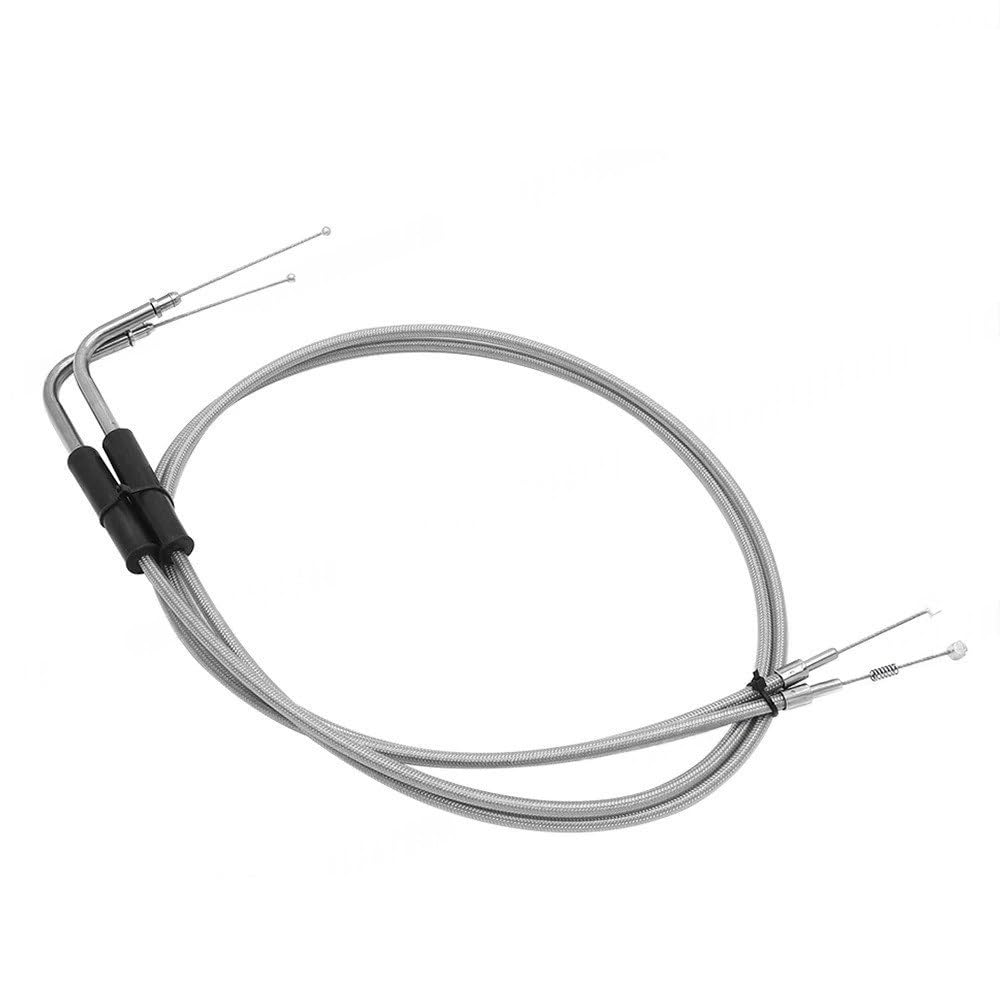 Cables de acero tejidos para motocicleta, funda cables acelerador Para Sportster XL1200 883 Para Dyna Para Road King Para Electra Glide