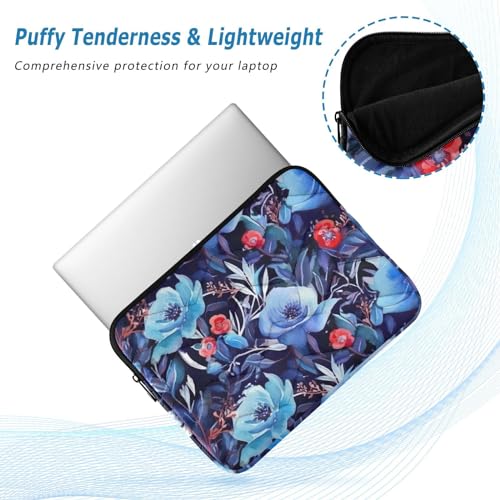 Funda para portátil 13-14 pulgadas con flores multicolor miniatura 5