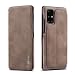 Produktbild qichenlu [Retro Wallet Case] Kaffee Robust PU Leder Hülle für A51, Handy Schutz Tasche für A51,Flip Magnet Cover Solide Bookcase mit Ständer für Samsung Galaxy A51
