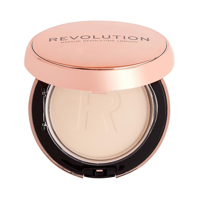 Makeup Revolution Conceal & Define Powder Foundation, 7g, Medium Buildable Coverage, Water-Resistant Powder Foundation with Hyaluronic Acid & Cannabis Sativa, Satin Finish, No-Flashback Formula-image-18