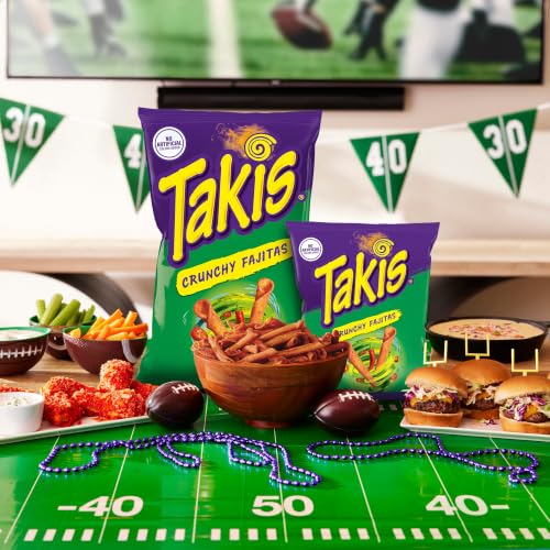 Takis Crunchy Fajitas Rolled Tortilla Chips, 9.9oz Bag | Mildly Spicy Flavor, Fajita Seasoning Flavor, Corn Snack Chips, Individual Bags, Sharing Size - image 5