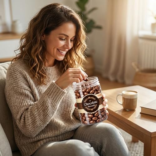 Image of Fruitri Chocolate Almonds 200g | Premium Almonds Coated with Rich Chocolate | Crunchy & Delicious Snack | Perfect for Gifting & Everyday Indulgence | Jar Pack
