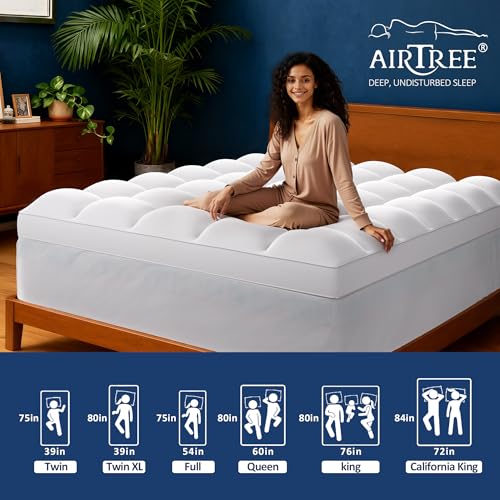 Airtree Full Size Dual Layer 4 Inch Memory Foam Mattress Topper - image 5
