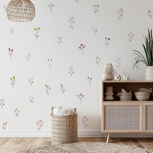 Vinilos Decorativos Flor Acuarela 40.64x40.64 cm