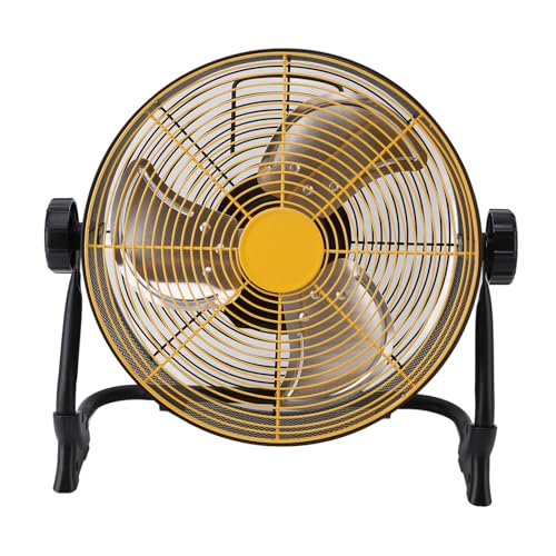 Zerodis Ventilador Industrial, Ventiladores de Piso Al Aire Libre de Nivel Múltiple Batería Recargable Ventilador de Grado Industrial Potente Energía Eólica Ventiladores Eléctricos para
