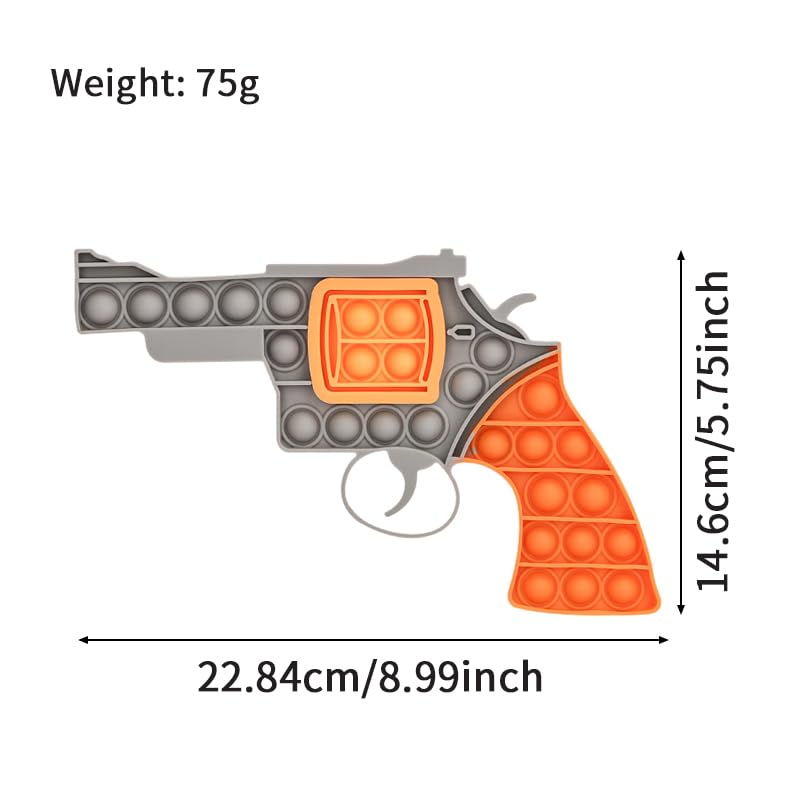 RANZAH Pop It Fidget Toy Gun, Silicone Bubble Sensory Toy - Image 2