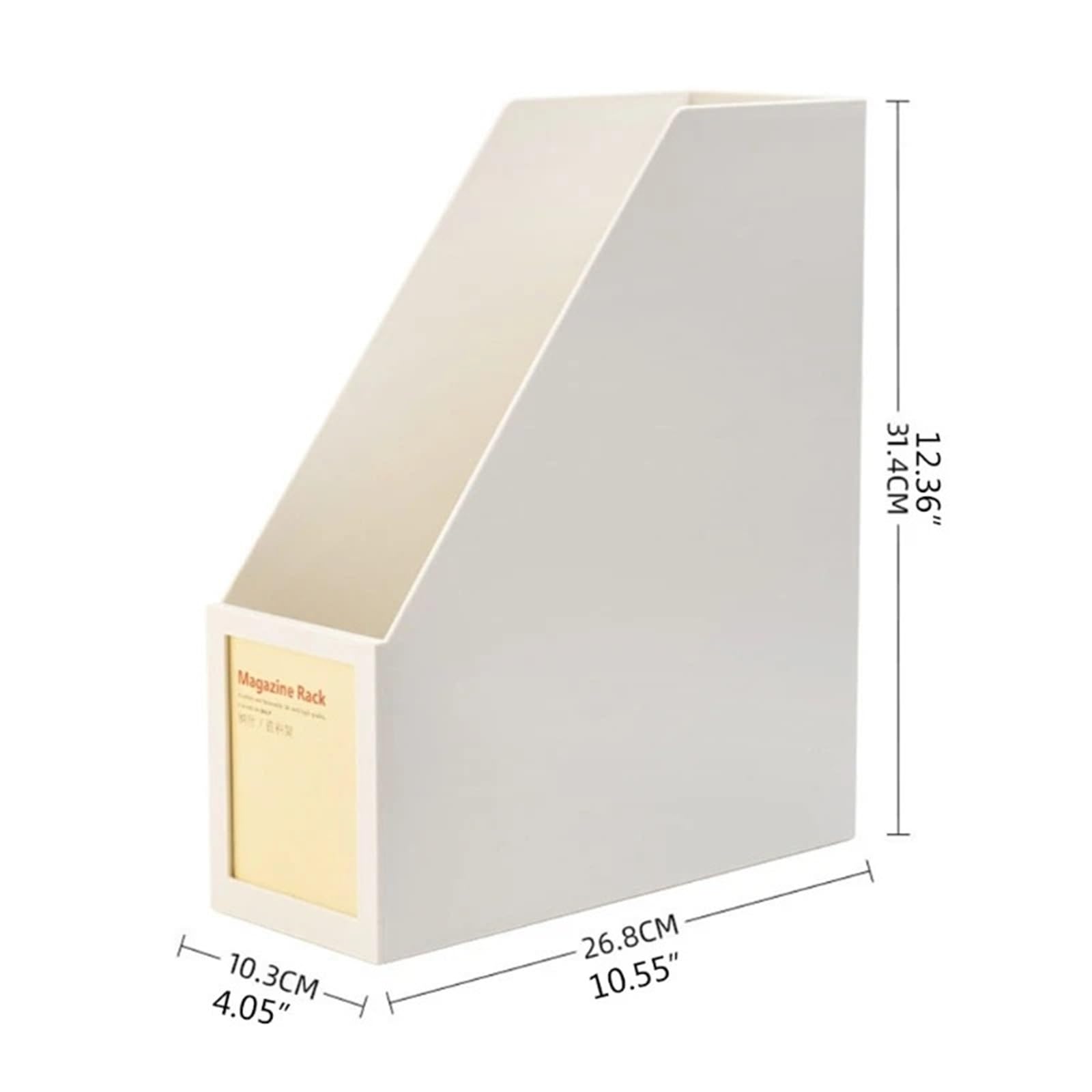 Portariviste da Tavolo Multifunzionale Portadocumenti Inclinato fermalibri Verticale for la Scuola per l'archiviazione di Documenti(White)