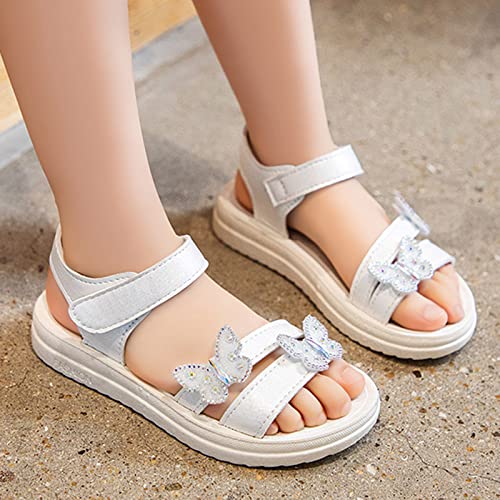 Children Shoes Summer Butterfly Sandals With Fashion Little Girl Soft Bottom Princess Sandals Girls Size 132