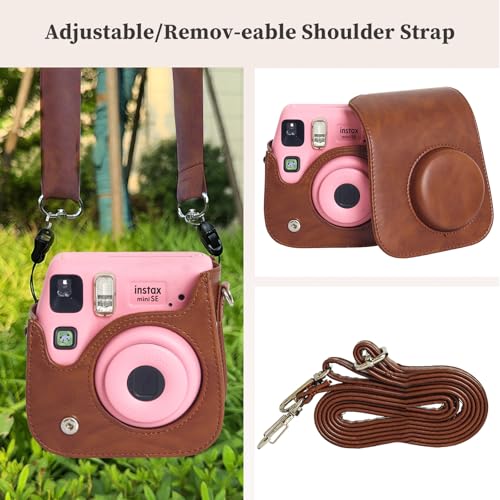 Funda de cuero PU para cámara Fujifilm Instax mini SE/7+ miniatura 4
