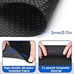 TOBWOLF Upgraded Double-Sided Non-Slip Workout Mat for Under Desk Elliptical, Exercise Mat for Ellipse Leg Exerciser as Seen on TV, Anti-Slip Mat Suitable for Leg Exerciser While Sitting for Seniors - Image 4