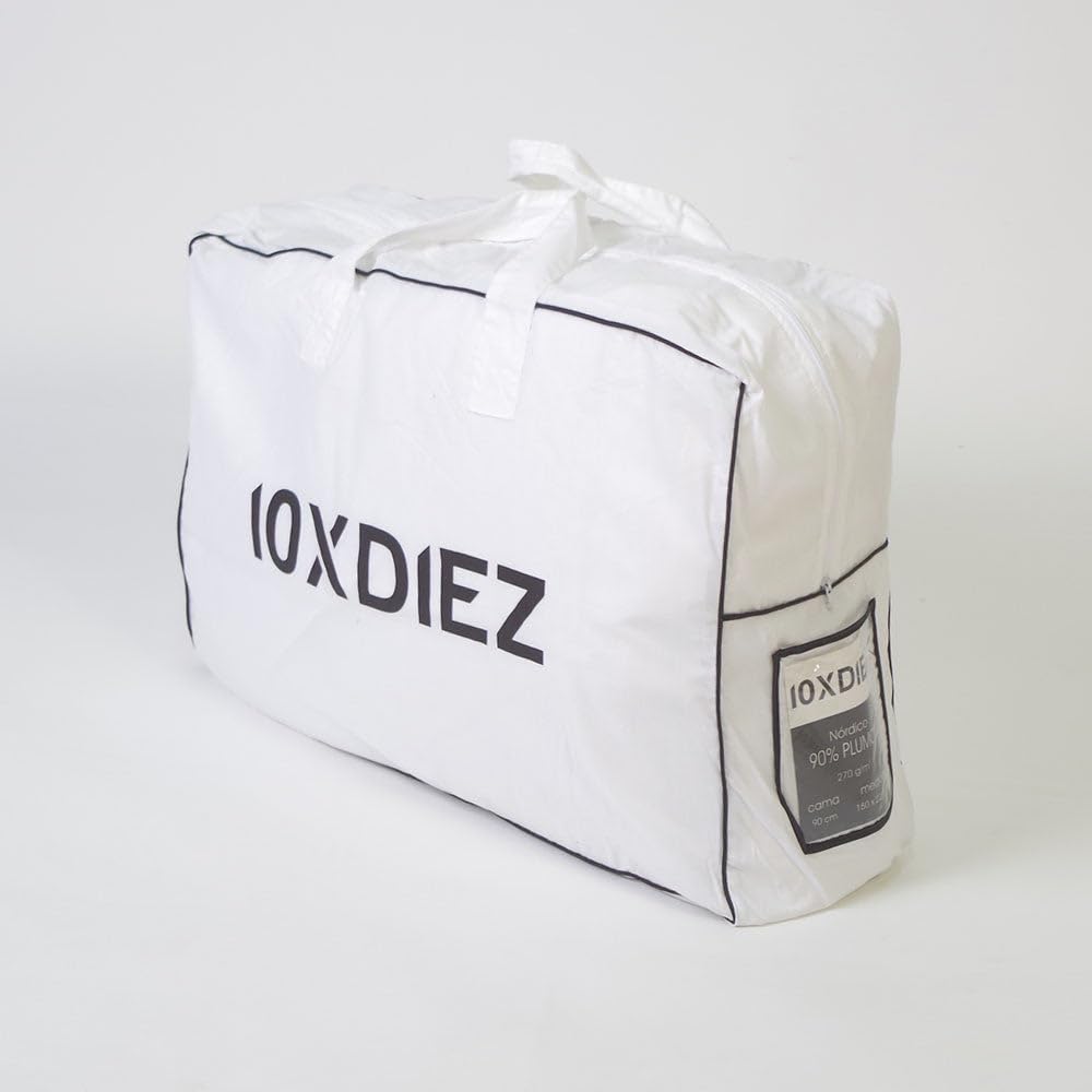 10XDIEZ Relleno nórdico plumón (Blanco - Cama 200cm)