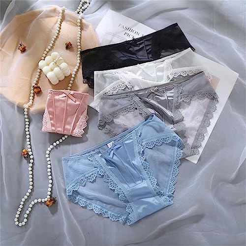 Ice Silk Girls Panties Female Lace Sex Confusion Comfortable Triangle Mesh Low Waist Lift Buttocks4