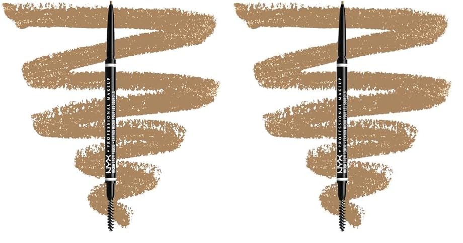 NYX Professional Makeup Micro Brow Pencil, Dual Ended With Mechanical Brow Pencil And Spoolie Brush, Vegan Formula