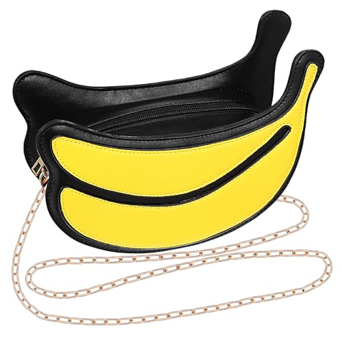 Petit paquet bandoulière portable en PU jaune avec fermeture sécurisée