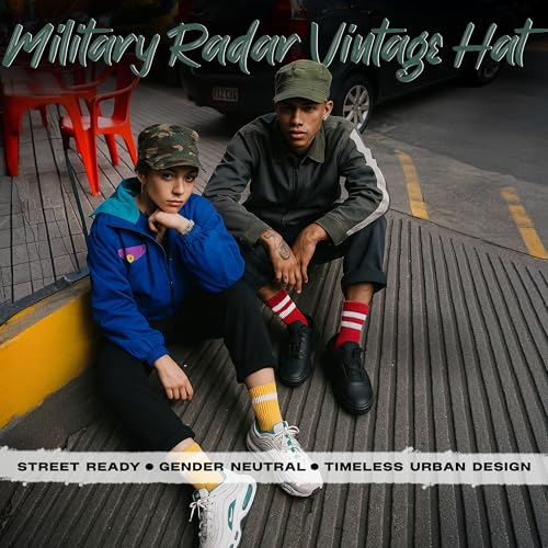 Image of Funky Junque Newsboy Hat for Women - Distressed Cadet Cap, Army Military Style Vintage Baseball Hat